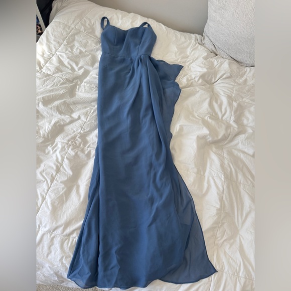 JJ's House Haniely A-line Square Ruffle Chiffon Dress - Picture 4 of 13